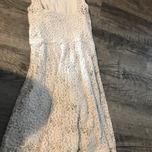 white floral dress small